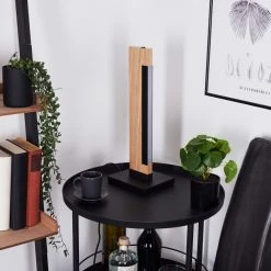 Hofstein Inzino Tischleuchte LED Schwarz, Naturfarben, 1-flammig -Günstiges Tischlampen Geschäft inzino tischleuchte h3456729 11