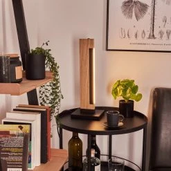 Hofstein Inzino Tischleuchte LED Schwarz, Naturfarben, 1-flammig -Günstiges Tischlampen Geschäft inzino tischleuchte h3456729 6