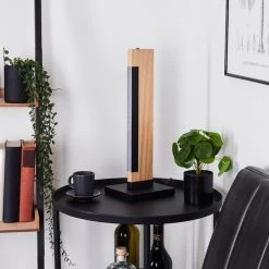 Hofstein Inzino Tischleuchte LED Schwarz, Naturfarben, 1-flammig -Günstiges Tischlampen Geschäft inzino tischleuchte h3456729 9