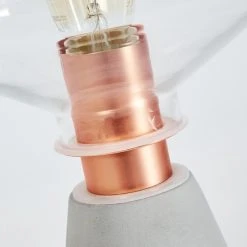 Hofstein Jaen Tischleuchte Grau, Kupferfarben, 1-flammig -Günstiges Tischlampen Geschäft jaen tischleuchte h3398340 5