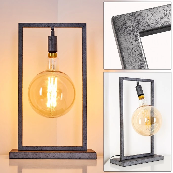 Hofstein Janskloster Tischleuchte Schwarz, 1-flammig 3 Hofstein Janskloster Tischleuchte Schwarz, 1-flammig