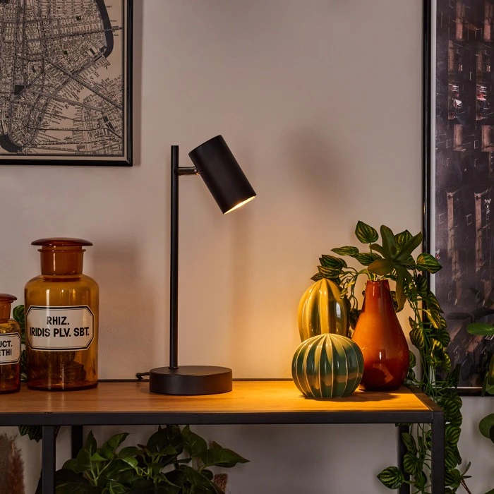 Hofstein Javel Tischleuchte Chrom, Schwarz, 1-flammig 11 Hofstein Javel Tischleuchte Chrom, Schwarz, 1-flammig – Bild 9