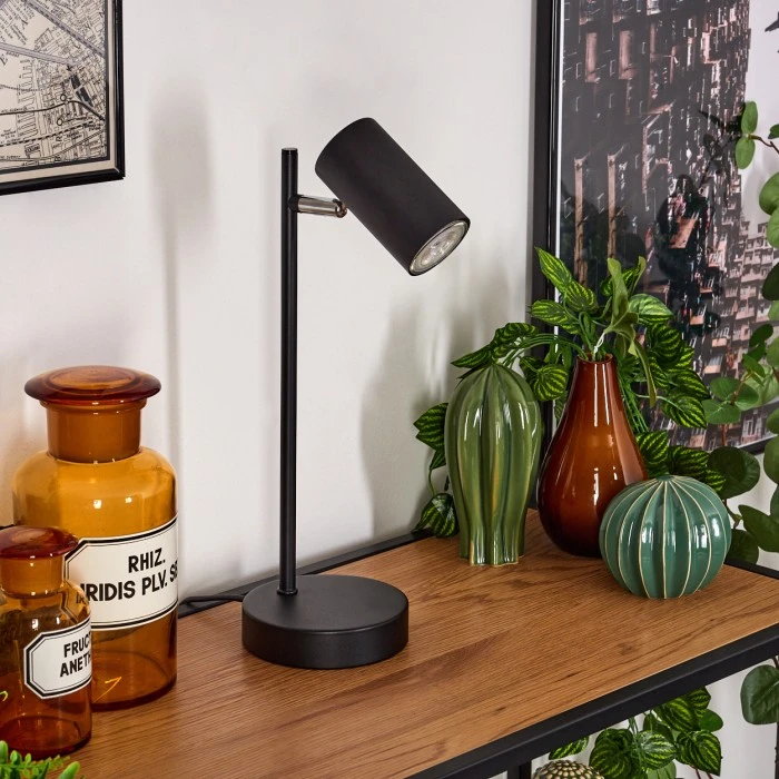 Hofstein Javel Tischleuchte Chrom, Schwarz, 1-flammig 12 Hofstein Javel Tischleuchte Chrom, Schwarz, 1-flammig – Bild 10