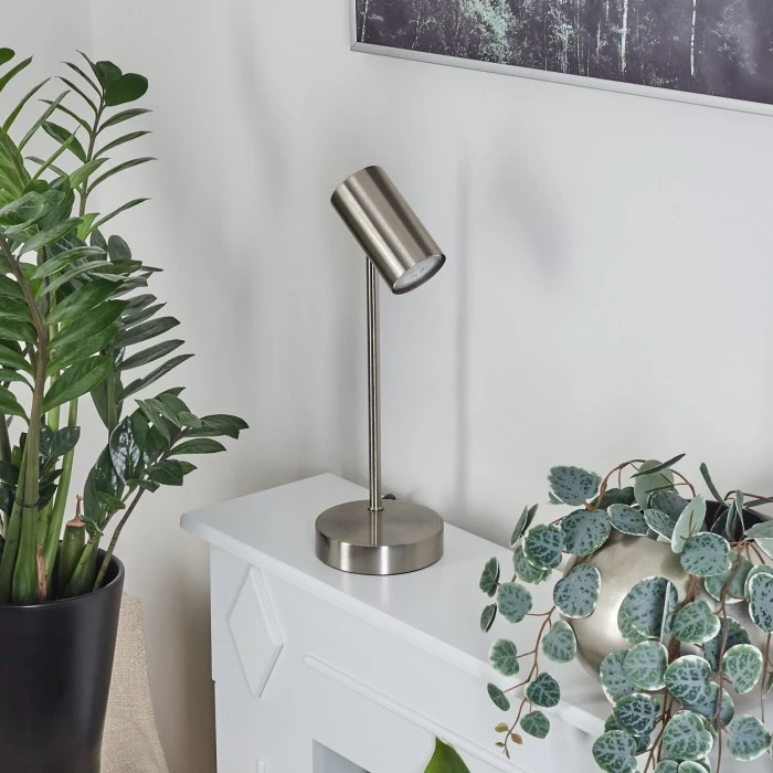 Hofstein Javel Tischleuchte Nickel-Matt, Chrom, 1-flammig 12 Hofstein Javel Tischleuchte Nickel-Matt, Chrom, 1-flammig – Bild 10