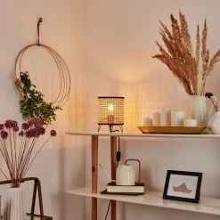 Hofstein Jonas Tischleuchte Schwarz, 1-flammig -Günstiges Tischlampen Geschäft jonas tischleuchte h3405598 8