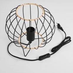 Hofstein Journy Tischleuchte Schwarz, Naturfarben, 1-flammig -Günstiges Tischlampen Geschäft journy tischleuchte h3539996 4