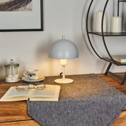 Hofstein Kaitulai Tischleuchte Weiß, 1-flammig