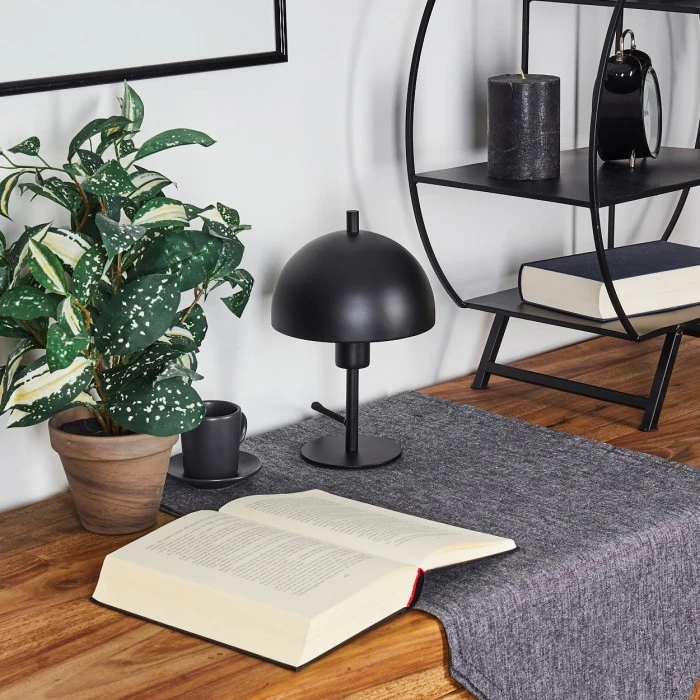 Hofstein Kaitulai Tischleuchte Schwarz, 1-flammig 12 Hofstein Kaitulai Tischleuchte Schwarz, 1-flammig – Bild 10