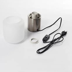 Hofstein Keppoch Tischleuchte Nickel-Matt, 1-flammig -Günstiges Tischlampen Geschäft keppoch tischleuchte h3396711 4