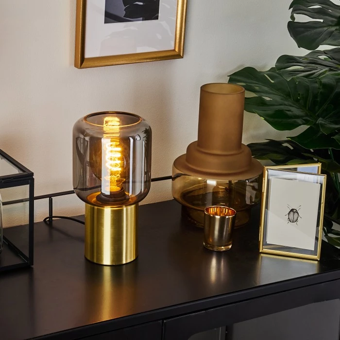 Hofstein Keppoch Tischleuchte Messing, 1-flammig 13 Hofstein Keppoch Tischleuchte Messing, 1-flammig – Bild 11