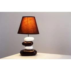 Hofstein Kera Tischleuchte Braun, Weiß, 1-flammig 17 Hofstein Kera Tischleuchte Braun, Weiß, 1-flammig -Günstiges Tischlampen Geschäft kera tischleuchte h163758 4