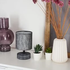 Hofstein Kigombo Tischleuchte Schwarz, Grau, 1-flammig -Günstiges Tischlampen Geschäft kigombo tischleuchte h3386804 8