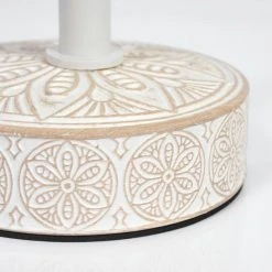 Hofstein Kigombo Tischleuchte Weiß, Cremefarben, 1-flammig -Günstiges Tischlampen Geschäft kigombo tischleuchte h3396858 5