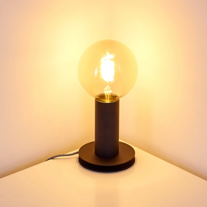 Hofstein Kimstad Tischleuchte Schwarz, 1-flammig 11 Hofstein Kimstad Tischleuchte Schwarz, 1-flammig – Bild 9