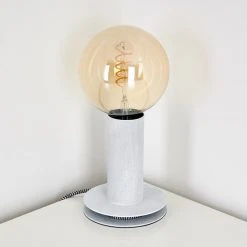 Hofstein Kimstad Tischleuchte Grau, 1-flammig -Günstiges Tischlampen Geschäft kimstad tischleuchte h3361887 3