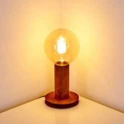 Hofstein Kimstad Tischleuchte Rostfarben, 1-flammig -Günstiges Tischlampen Geschäft kimstad tischleuchte h3361900 11