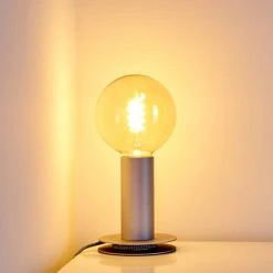 Hofstein Kimstad Tischleuchte Silber, 1-flammig -Günstiges Tischlampen Geschäft kimstad tischleuchte h3361924 13