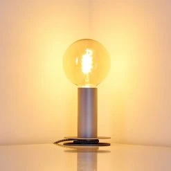 Hofstein Kimstad Tischleuchte Silber, 1-flammig -Günstiges Tischlampen Geschäft kimstad tischleuchte h3361924 2