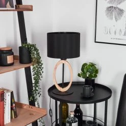 Hofstein Kintore Tischleuchte Schwarz, Braun, 1-flammig -Günstiges Tischlampen Geschäft kintore tischleuchte h3453780 9