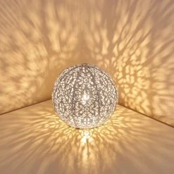 Hofstein Kobenhavn Tischleuchte Silber, 1-flammig -Günstiges Tischlampen Geschäft kobenhavn tischleuchte h3349922 2