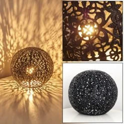 Hofstein Kobenhavn Tischleuchte Schwarz, 1-flammig