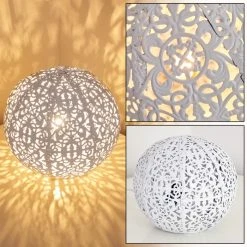 Hofstein Kobenhavn Tischleuchte Weiß, 1-flammig