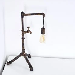 Hofstein Kolyma Tischleuchte Braun, Schwarz-Gold, 1-flammig -Günstiges Tischlampen Geschäft kolyma tischleuchte h3345283 11