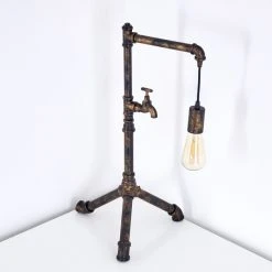 Hofstein Kolyma Tischleuchte Braun, Schwarz-Gold, 1-flammig -Günstiges Tischlampen Geschäft kolyma tischleuchte h3345283 13