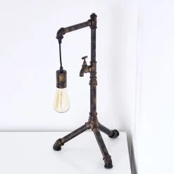 Hofstein Kolyma Tischleuchte Braun, Schwarz-Gold, 1-flammig -Günstiges Tischlampen Geschäft kolyma tischleuchte h3345283 16