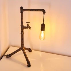 Hofstein Kolyma Tischleuchte Braun, Schwarz-Gold, 1-flammig -Günstiges Tischlampen Geschäft kolyma tischleuchte h3345283 4