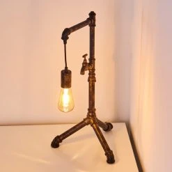 Hofstein Kolyma Tischleuchte Braun, Schwarz-Gold, 1-flammig -Günstiges Tischlampen Geschäft kolyma tischleuchte h3345283 9