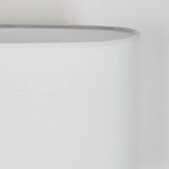 Hofstein Kumpuranta Tischleuchte Nickel-Matt, Weiß, 1-flammig -Günstiges Tischlampen Geschäft kumpuranta tischleuchte h3589960 2