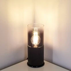 Hofstein Kuparuk Tischleuchte Schwarz, Rauchfarben, 1-flammig 30 Hofstein Kuparuk Tischleuchte Schwarz, Rauchfarben, 1-flammig -Günstiges Tischlampen Geschäft kuparuk tischleuchte h3357682 10