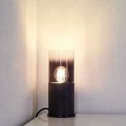 Hofstein Kuparuk Tischleuchte Schwarz, Rauchfarben, 1-flammig 36 Hofstein Kuparuk Tischleuchte Schwarz, Rauchfarben, 1-flammig -Günstiges Tischlampen Geschäft kuparuk tischleuchte h3357682 16