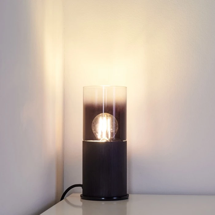 Hofstein Kuparuk Tischleuchte Schwarz, Rauchfarben, 1-flammig 19 Hofstein Kuparuk Tischleuchte Schwarz, Rauchfarben, 1-flammig – Bild 17