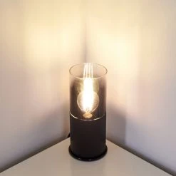 Hofstein Kuparuk Tischleuchte Schwarz, Rauchfarben, 1-flammig 22 Hofstein Kuparuk Tischleuchte Schwarz, Rauchfarben, 1-flammig -Günstiges Tischlampen Geschäft kuparuk tischleuchte h3357682 2