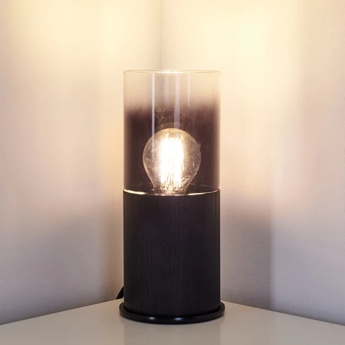 Hofstein Kuparuk Tischleuchte Schwarz, Rauchfarben, 1-flammig 9 Hofstein Kuparuk Tischleuchte Schwarz, Rauchfarben, 1-flammig – Bild 7