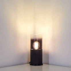 Hofstein Kuparuk Tischleuchte Schwarz, Rauchfarben, 1-flammig 27 Hofstein Kuparuk Tischleuchte Schwarz, Rauchfarben, 1-flammig -Günstiges Tischlampen Geschäft kuparuk tischleuchte h3357682 7
