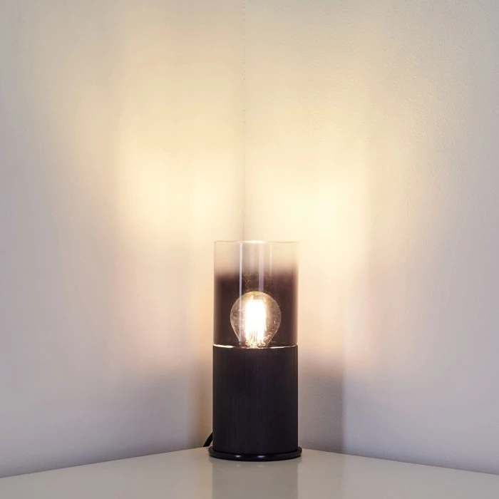 Hofstein Kuparuk Tischleuchte Schwarz, Rauchfarben, 1-flammig 10 Hofstein Kuparuk Tischleuchte Schwarz, Rauchfarben, 1-flammig – Bild 8