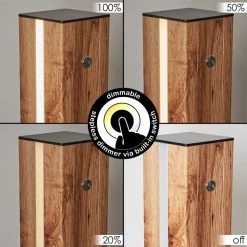 Hofstein Kyneton Tischleuchte LED Schwarz, Naturfarben, 1-flammig -Günstiges Tischlampen Geschäft kyneton tischleuchte h3571248 1