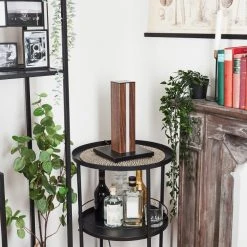 Hofstein Kyneton Tischleuchte LED Schwarz, Holz dunkel, 1-flammig -Günstiges Tischlampen Geschäft kyneton tischleuchte h3571262 9