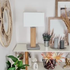 Hofstein Kyneton Tischleuchte Nickel-Matt, Grau, Naturfarben, 1-flammig 13 Hofstein Kyneton Tischleuchte Nickel-Matt, Grau, Naturfarben, 1-flammig -Günstiges Tischlampen Geschäft kyneton tischleuchte h3606735 1