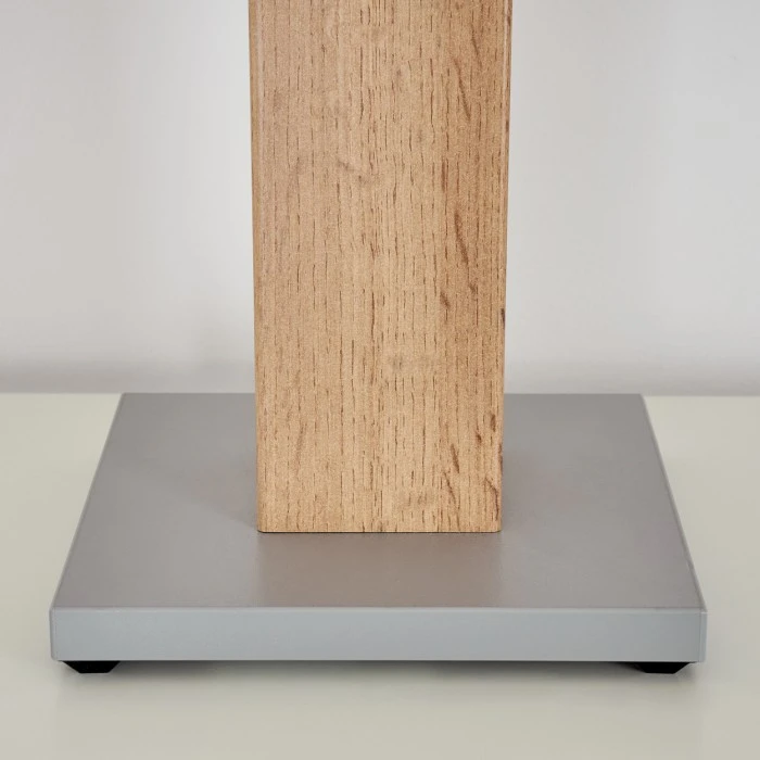 Hofstein Kyneton Tischleuchte Nickel-Matt, Grau, Naturfarben, 1-flammig 8 Hofstein Kyneton Tischleuchte Nickel-Matt, Grau, Naturfarben, 1-flammig – Bild 6