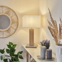 Hofstein Kyneton Tischleuchte Nickel-Matt, Grau, Naturfarben, 1-flammig 18 Hofstein Kyneton Tischleuchte Nickel-Matt, Grau, Naturfarben, 1-flammig -Günstiges Tischlampen Geschäft kyneton tischleuchte h3606735 6