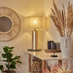 Hofstein Kyneton Tischleuchte LED Schwarz, Naturfarben, 2-flammig 20 Hofstein Kyneton Tischleuchte LED Schwarz, Naturfarben, 2-flammig -Günstiges Tischlampen Geschäft kyneton tischleuchte h3606759 8