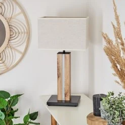 Hofstein Kyneton Tischleuchte LED Schwarz, Naturfarben, 2-flammig 21 Hofstein Kyneton Tischleuchte LED Schwarz, Naturfarben, 2-flammig -Günstiges Tischlampen Geschäft kyneton tischleuchte h3606759 9