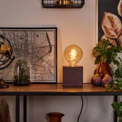 Hofstein Lagradioule Tischleuchte Rostfarben, 1-flammig -Günstiges Tischlampen Geschäft lagradioule tischleuchte h3455326 8