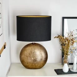 Hofstein Lahnus Tischleuchte Gold, 1-flammig -Günstiges Tischlampen Geschäft lahnus tischleuchte h3576342 11