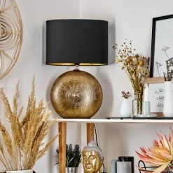 Hofstein Lahnus Tischleuchte Gold, 1-flammig -Günstiges Tischlampen Geschäft lahnus tischleuchte h3576342 9