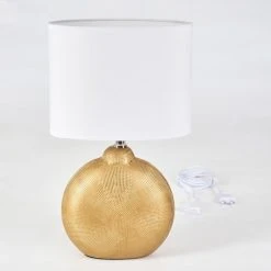 Hofstein Lahnus Tischleuchte Gold, 1-flammig 16 Hofstein Lahnus Tischleuchte Gold, 1-flammig -Günstiges Tischlampen Geschäft lahnus tischleuchte h3579091 4